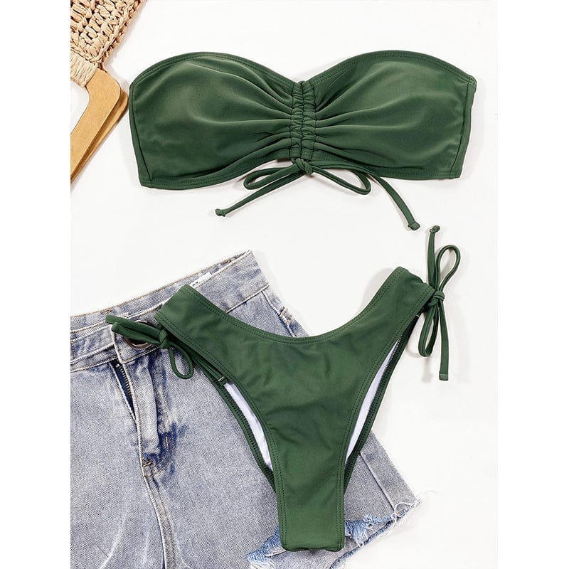 Bikini brazylijskie z regulowanymi ściągaczami