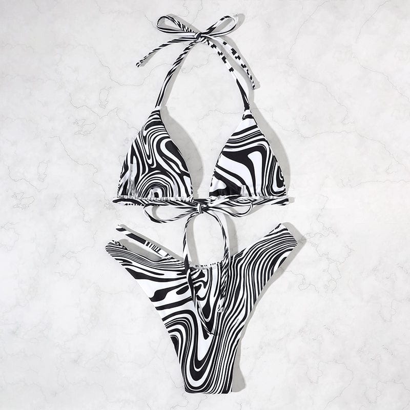 Bikini dwuczęściowe z regulowanym wiązaniem