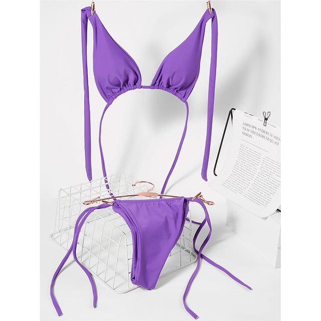 Bikini brazylijskie z regulowanym wiązaniem