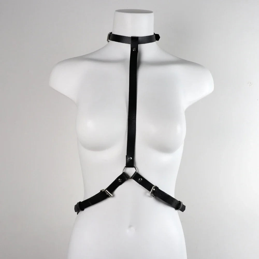 Harness na talię z metalowymi pierścieniami