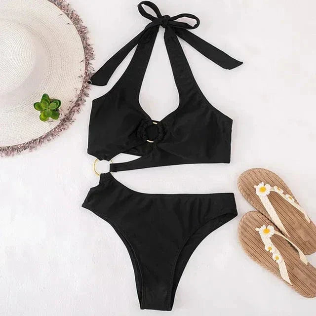 Stylowy monokini z wyciętym dekoltem