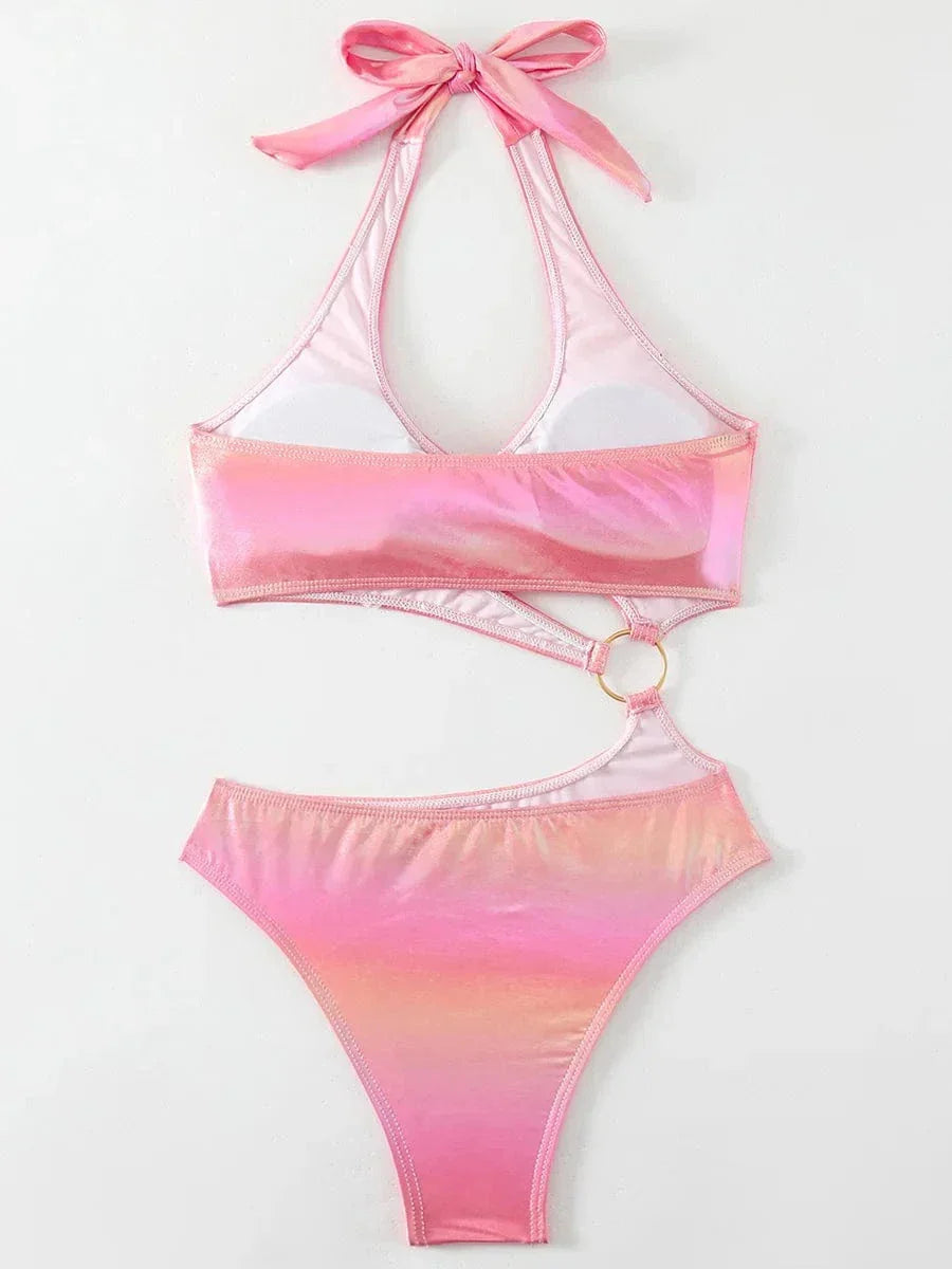 Stylowy monokini z wyciętym dekoltem