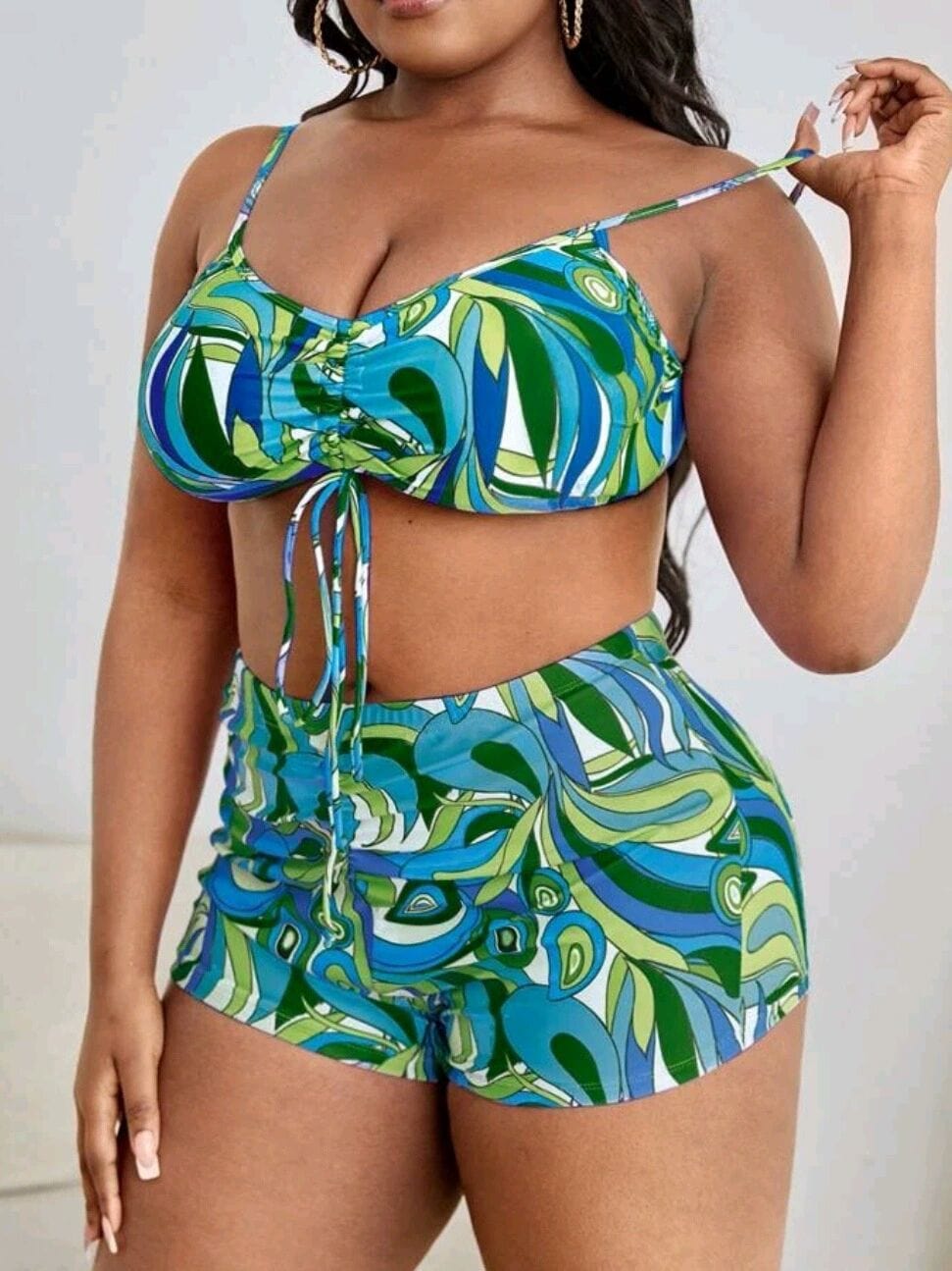 Narzutka do dwuczęściowego stroju kąpielowego plus size