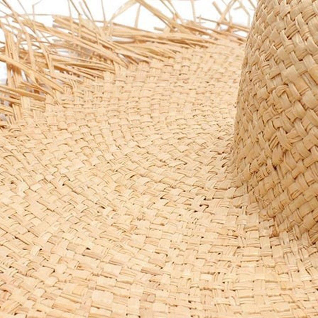 Beżowy Słomkowy kapelusz