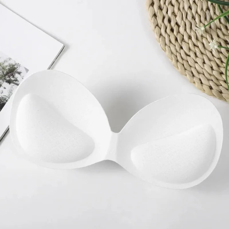 Biały Klasyczne wkładki materiałowe do biustonosza