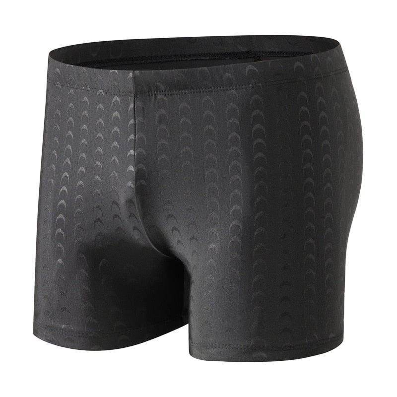 Czarny Eleganckie ciemne kąpielówki męskie bokserki z wzorami