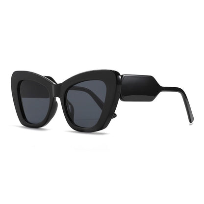 Damskie nowoczesne okulary przeciwsłoneczne - Czarny / Uniwersalny