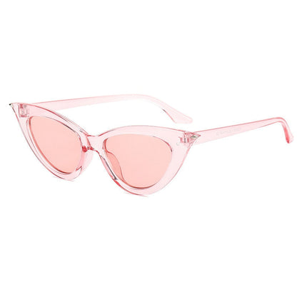 Damskie okulary przeciwsłoneczne kocie oko - Różowy / Uniwersalny