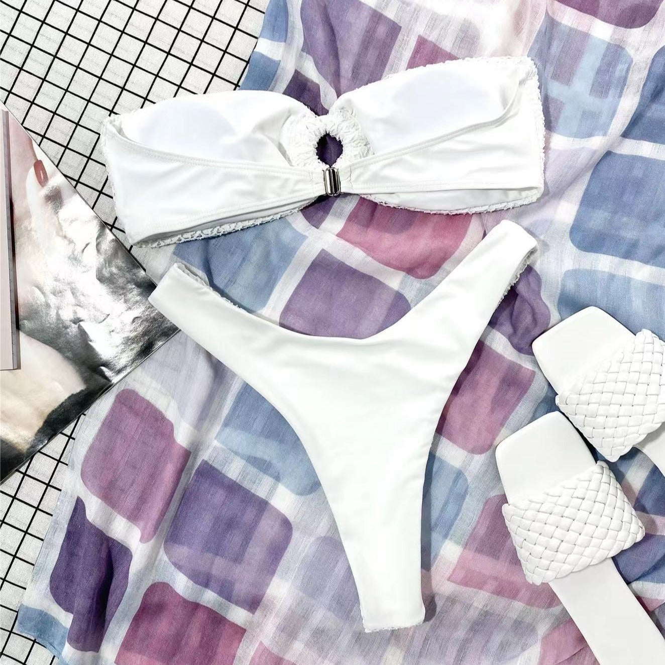 Dwuczęściowy strój kąpielowy bandeau