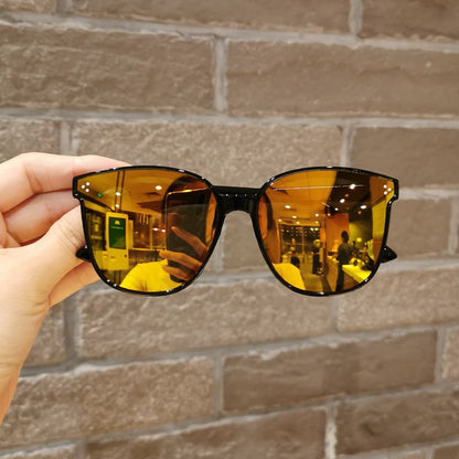 Dziecięce okulary przeciwsłoneczne wayfarer - Żółty / Uniwersalny