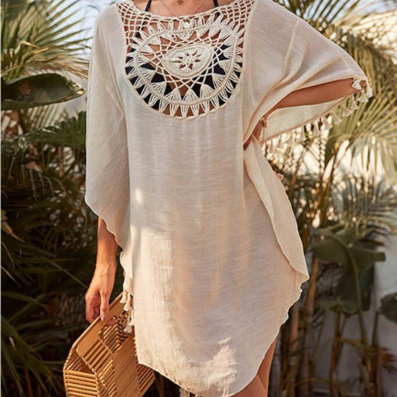 Klasyczna narzutka na plażę boho