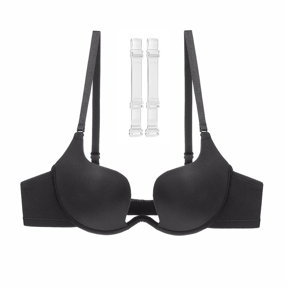 Biustonosz push-up z odważnym dekoltem plunge