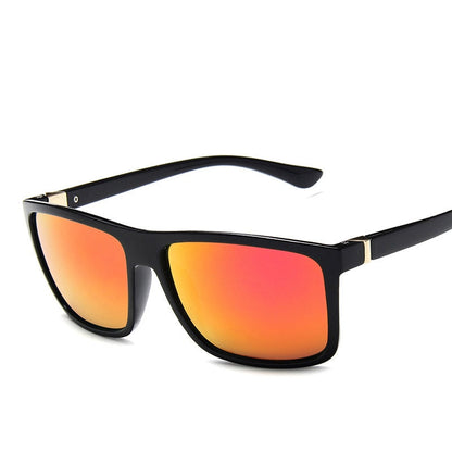 Męskie klasyczne okulary przeciwsłoneczne - Pomarańczowy / Uniwersalny