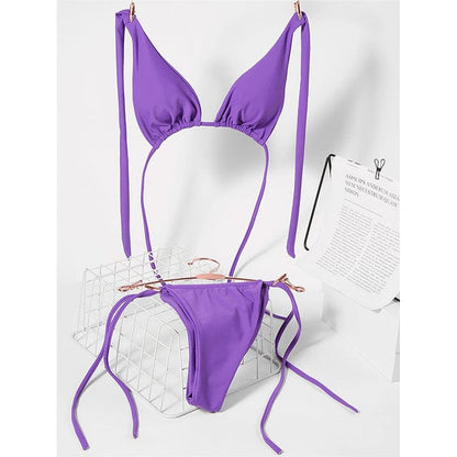 Bikini brazylijskie z regulowanym wiązaniem