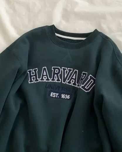 Bluza oversize crewneck Harvard University