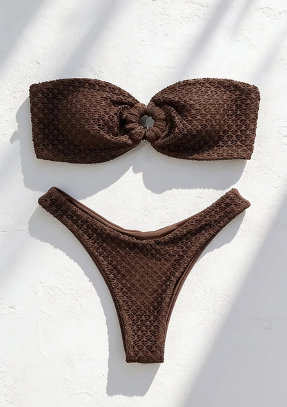 Dwuczęściowy strój kąpielowy bandeau