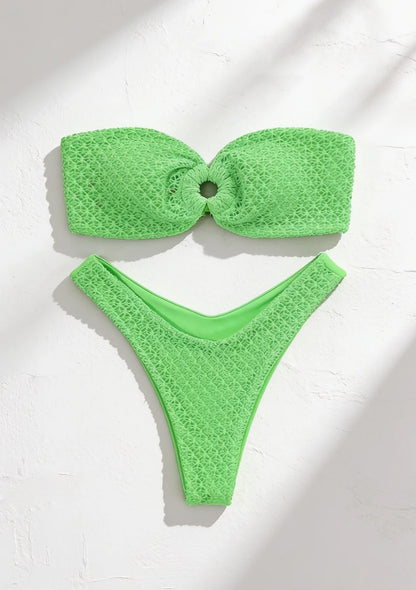 Dwuczęściowy strój kąpielowy bandeau