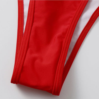 Dwuczęściowy strój kąpielowy z wiązanym bikini