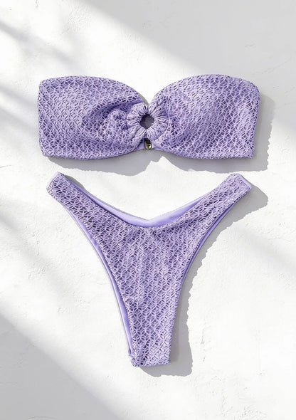 Dwuczęściowy strój kąpielowy bandeau