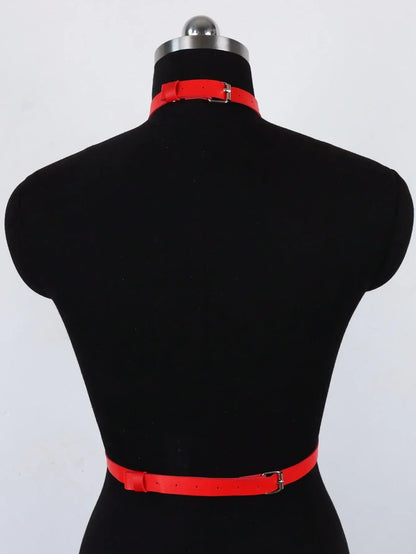 Harness na biust z regulowanym chokerem
