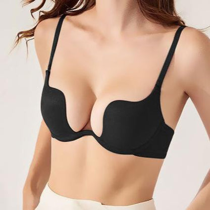 Biustonosz push-up z odważnym dekoltem plunge