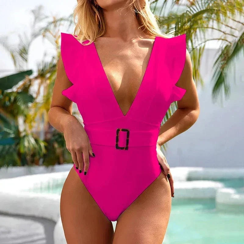 Monokini z wyciętymi plecami