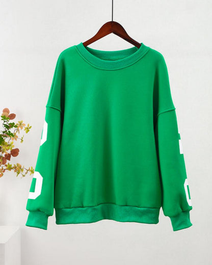 Luźna bluza oversize crewneck