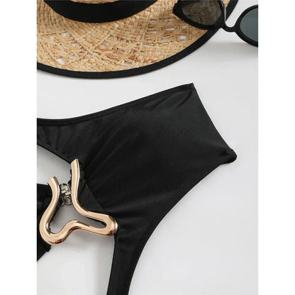 Monokini z regulowanymi paskami