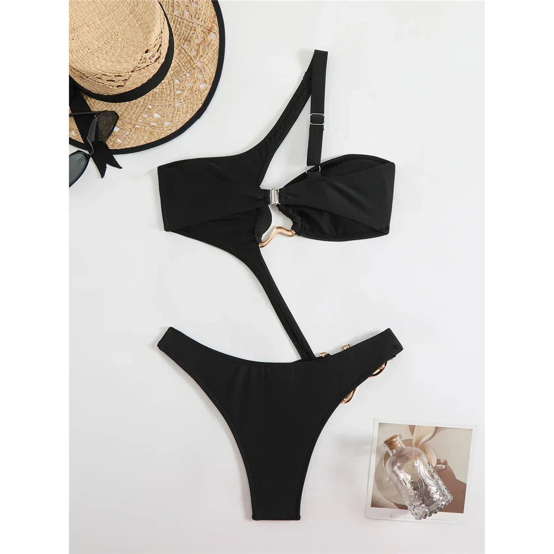 Monokini z regulowanymi paskami