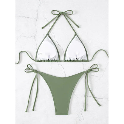 Bikini z regulowanymi miseczkami trójkątnymi