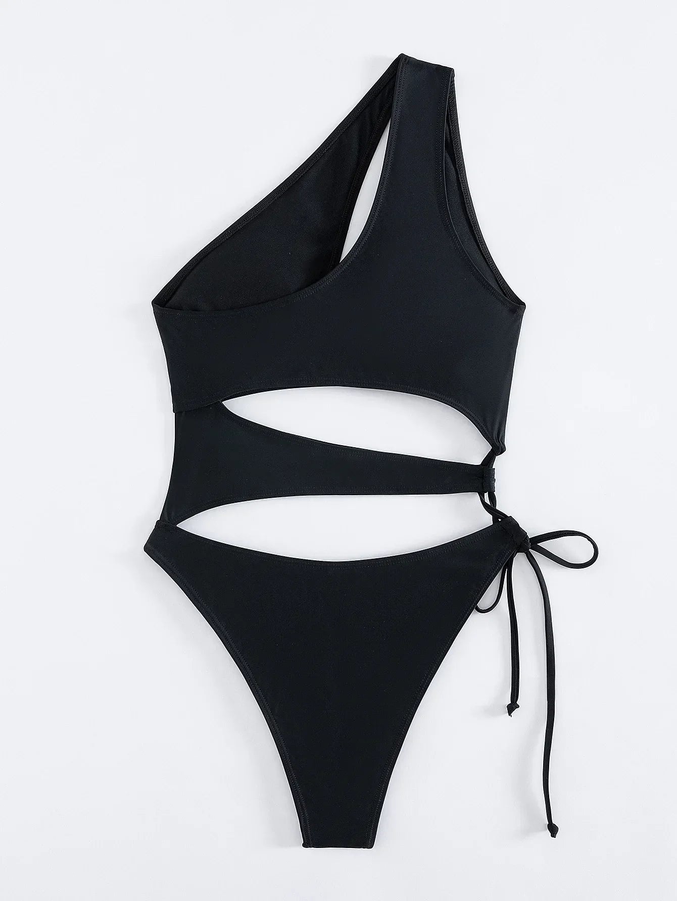 Monokini z praktycznym wiązaniem w talii