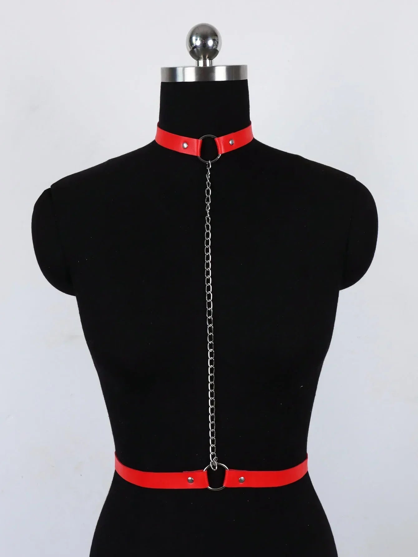 Harness na biust z regulowanym chokerem