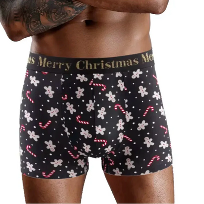 Trójpak bokserek męskich z motywem świątecznym