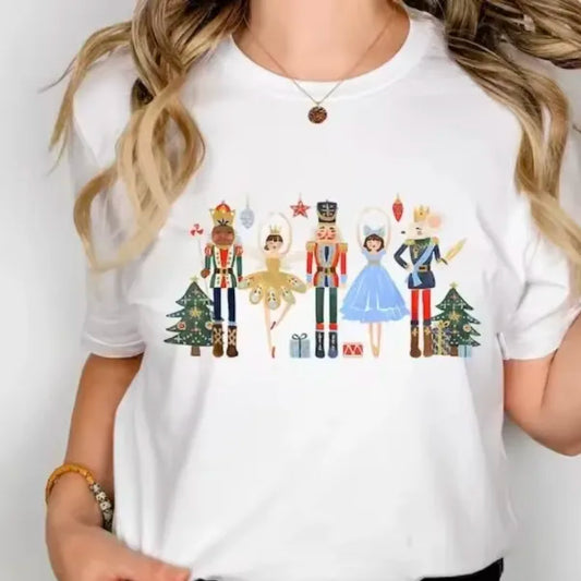 Koszulka damska ze świątecznym nadrukiem