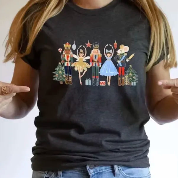 Koszulka damska ze świątecznym nadrukiem