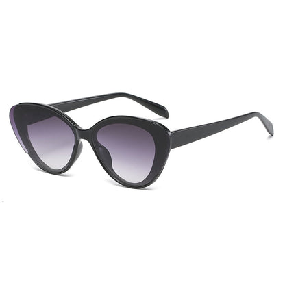 Damskie okulary przeciwsłoneczne typu kocie oko Minerva - Czarny / Uniwersalny