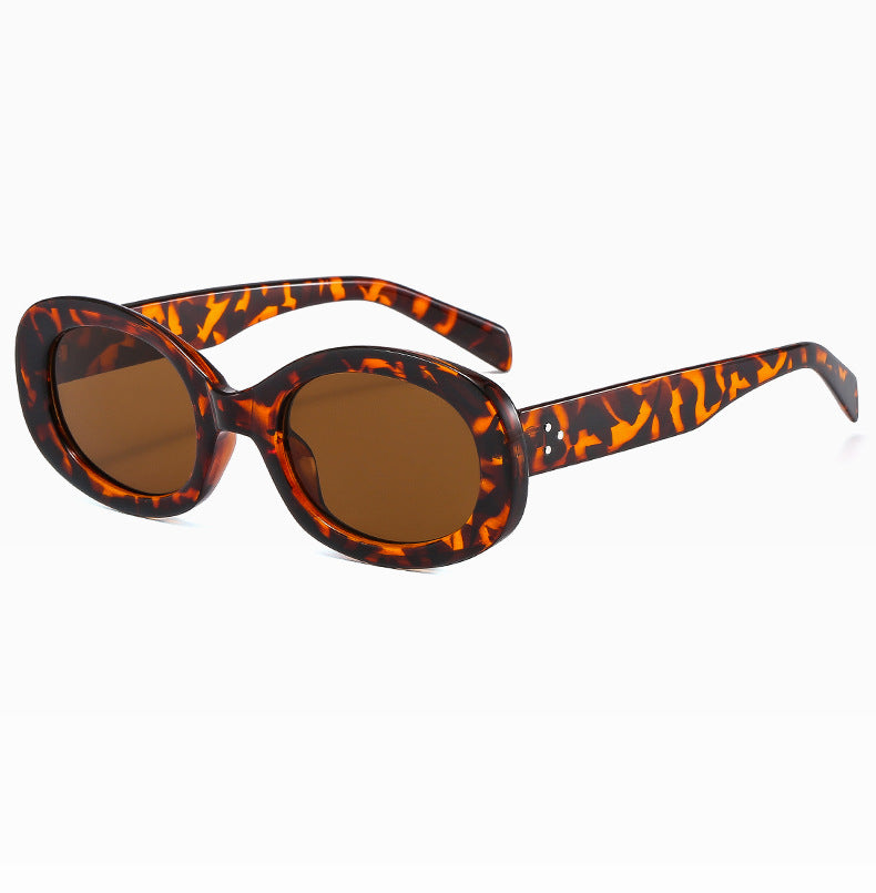 Damskie owalne okulary przeciwsłoneczne Cameron - Pomarańczowy / Uniwersalny