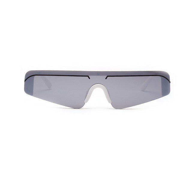 Futurystyczne okulary przeciwsłoneczne Jodie - Biały / Uniwersalny