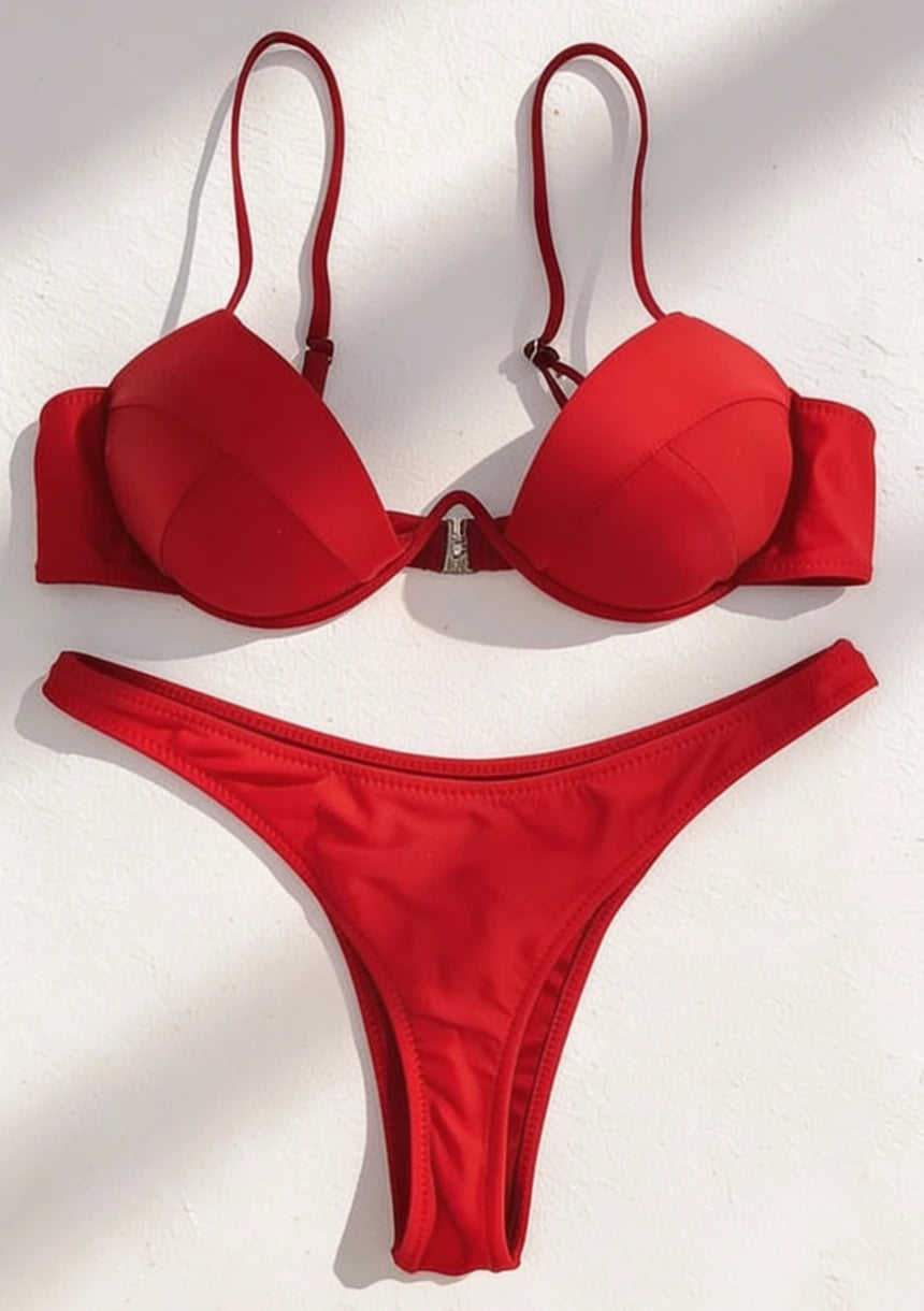 Bikini push-up z solidnymi fiszbinami
