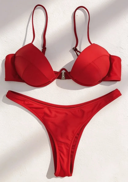 Bikini push-up z solidnymi fiszbinami