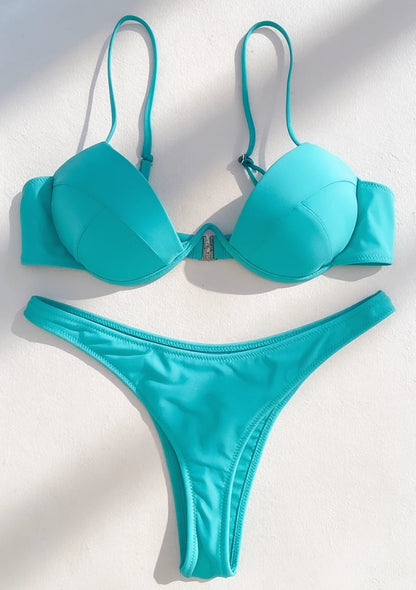 Bikini push-up z solidnymi fiszbinami