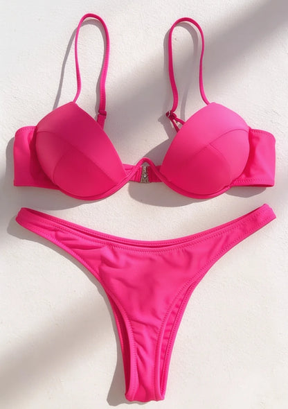 Bikini push-up z solidnymi fiszbinami