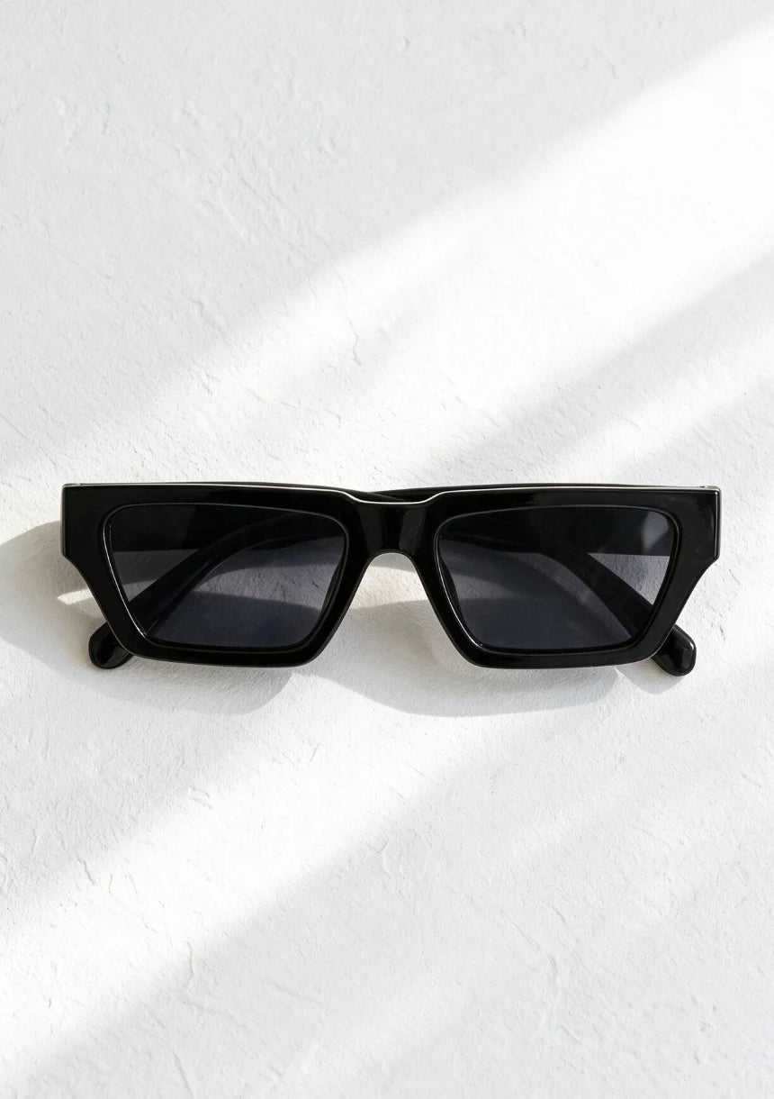 Prostokątne okulary przeciwsłoneczne unisex