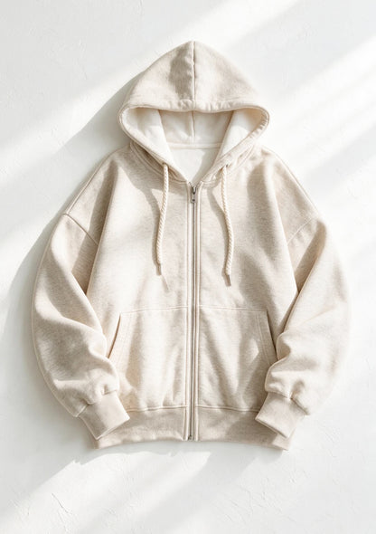 Bluza rozpinana oversize z kapturem