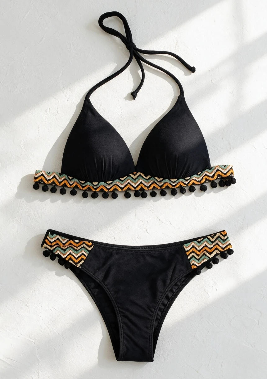 Bikini kąpielowe z usztywnianymi miseczkami