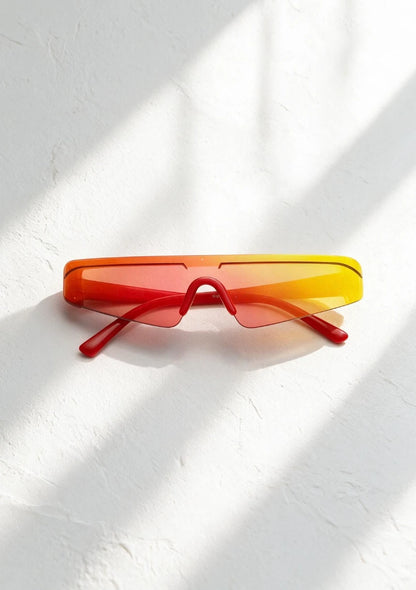 Futurystyczne okulary przeciwsłoneczne