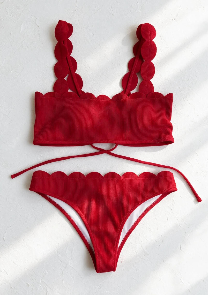 Strój kąpielowy dwuczęściowy bikini w formie topu