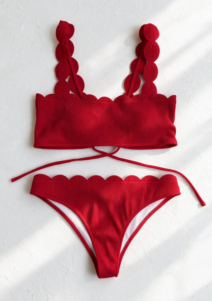 Strój kąpielowy dwuczęściowy bikini w formie topu
