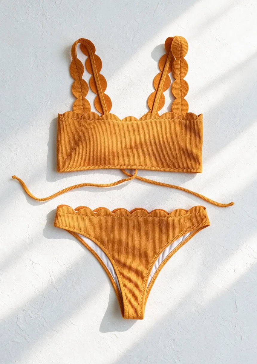 Strój kąpielowy dwuczęściowy bikini w formie topu