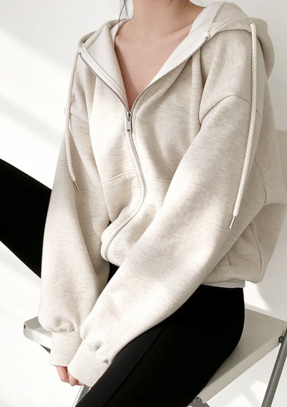 Bluza rozpinana oversize z kapturem